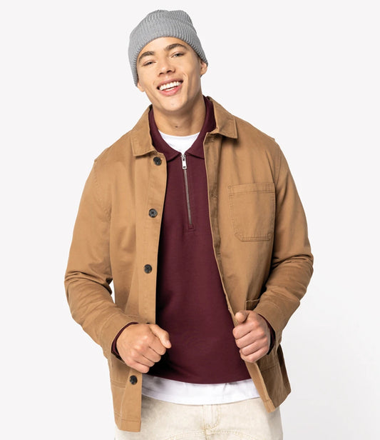 COOZO-Native Spirit Washed Effect Work Jacket
