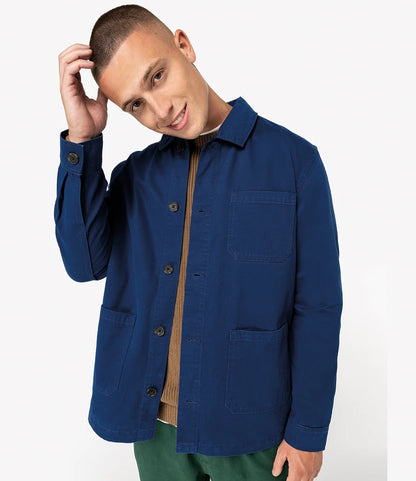 COOZO-Native Spirit Washed Effect Work Jacket
