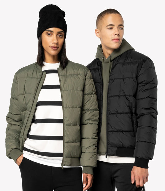 COOZO-Native Spirit Varsity Collar Padded Jacket