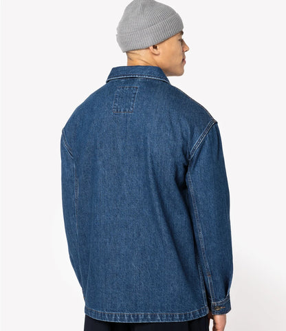 COOZO-Native Spirit Unisex Dropped Shoulder Denim Jacket