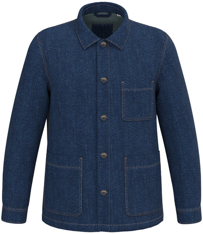 Native Spirit NS614 Unisex Dropped Shoulder Denim Jacket - COOZO
