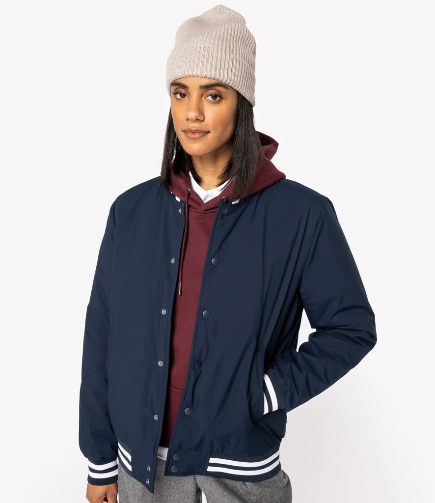 COOZO-Native Spirit Unisex Varsity Padded Jacket