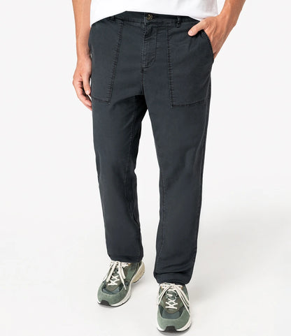 COOZO-Native Spirit Washed Effect Trousers