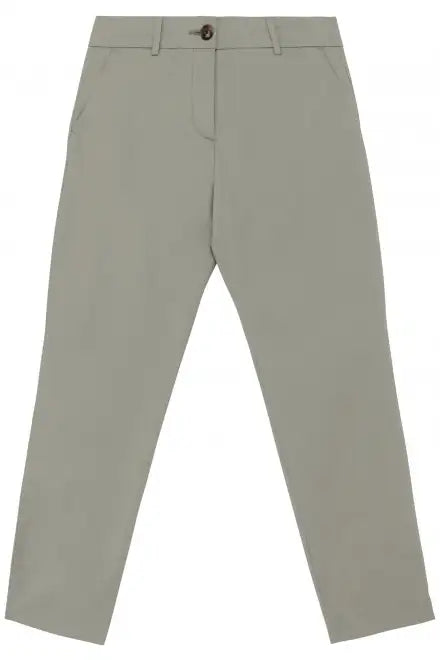 Native Spirit NS737 Ladies Chino Trousers Straight fit Belt loops Stretch twill with peach finish - COOZO