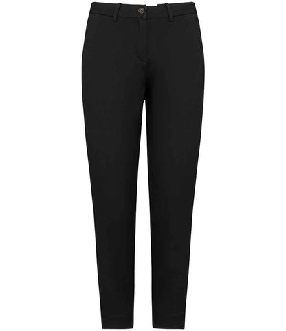 Native Spirit NS737 Ladies Chino Trousers Straight fit Belt loops Stretch twill with peach finish - COOZO