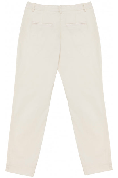 Native Spirit NS737 Ladies Chino Trousers Straight fit Belt loops Stretch twill with peach finish - COOZO