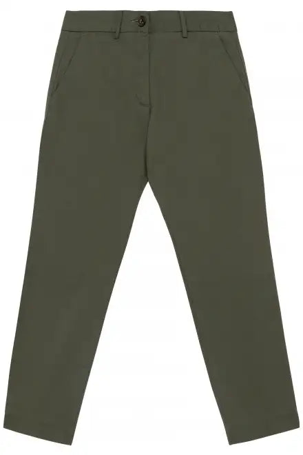 Native Spirit NS737 Ladies Chino Trousers Straight fit Belt loops Stretch twill with peach finish - COOZO
