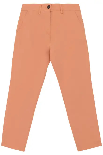 Native Spirit NS737 Ladies Chino Trousers Straight fit Belt loops Stretch twill with peach finish - COOZO