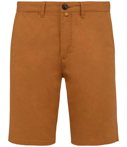 Native Spirit NS738 Chino Shorts Belt loops Stretch twill with peach finish - COOZO