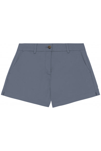 Native Spirit NS739 Ladies Chino Shorts Belt loops - COOZO