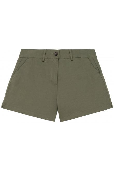 Native Spirit NS739 Ladies Chino Shorts Belt loops - COOZO