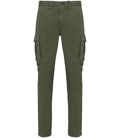 Native Spirit NS740 Washed Cargo Trousers Twill fabric - COOZO