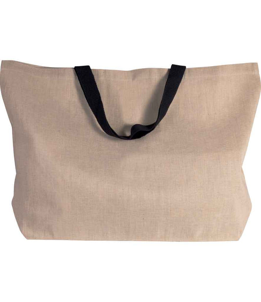 Kimood KI0228 Large Juco Bag Contrast stripes Capacity 52 litres - COOZO