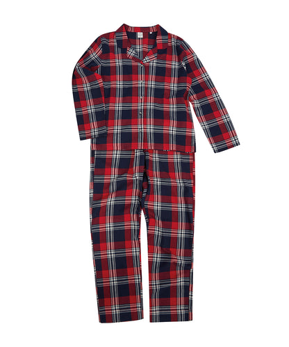 Skinnifit ST74 Womens Tartan Lounge Set/trendy loungewear 100% Cotton - COOZO