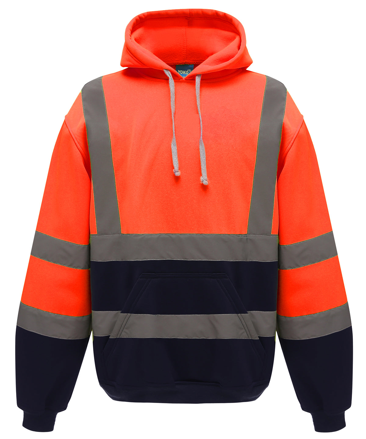 Yoko HVK05 Unisex Hi-Vis Pull-Over Hoodie/Jumpers - COOZO