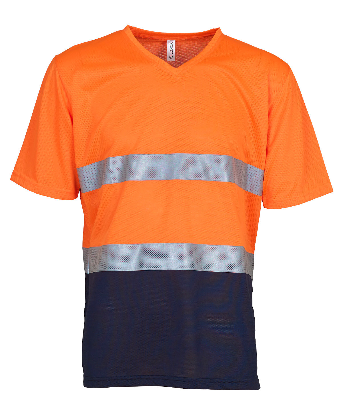 Yoko HVJ910 Hi-vis top cool super light v-neck t-shirt 100% Polyester - COOZO