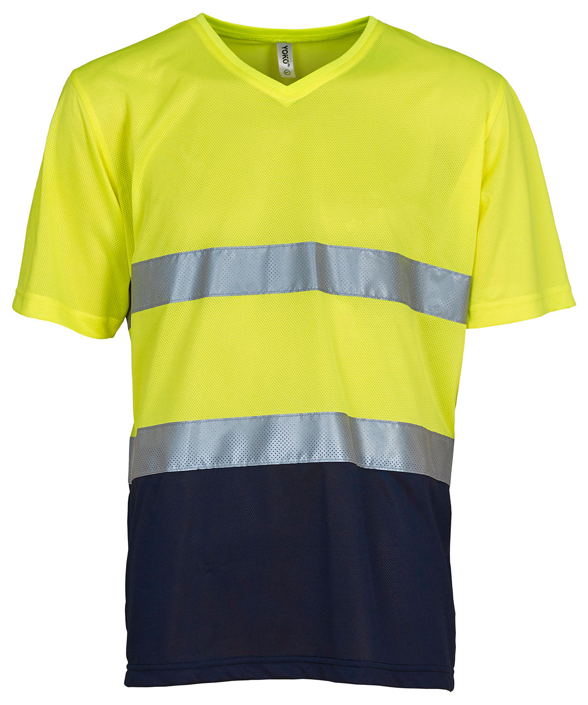 Yoko HVJ910 Hi-vis top cool super light v-neck t-shirt 100% Polyester - COOZO