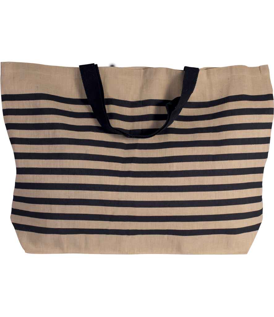 Kimood KI0228 Large Juco Bag Contrast stripes Capacity 52 litres - COOZO