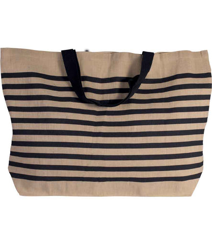 Kimood KI0228 Large Juco Bag Contrast stripes Capacity 52 litres - COOZO