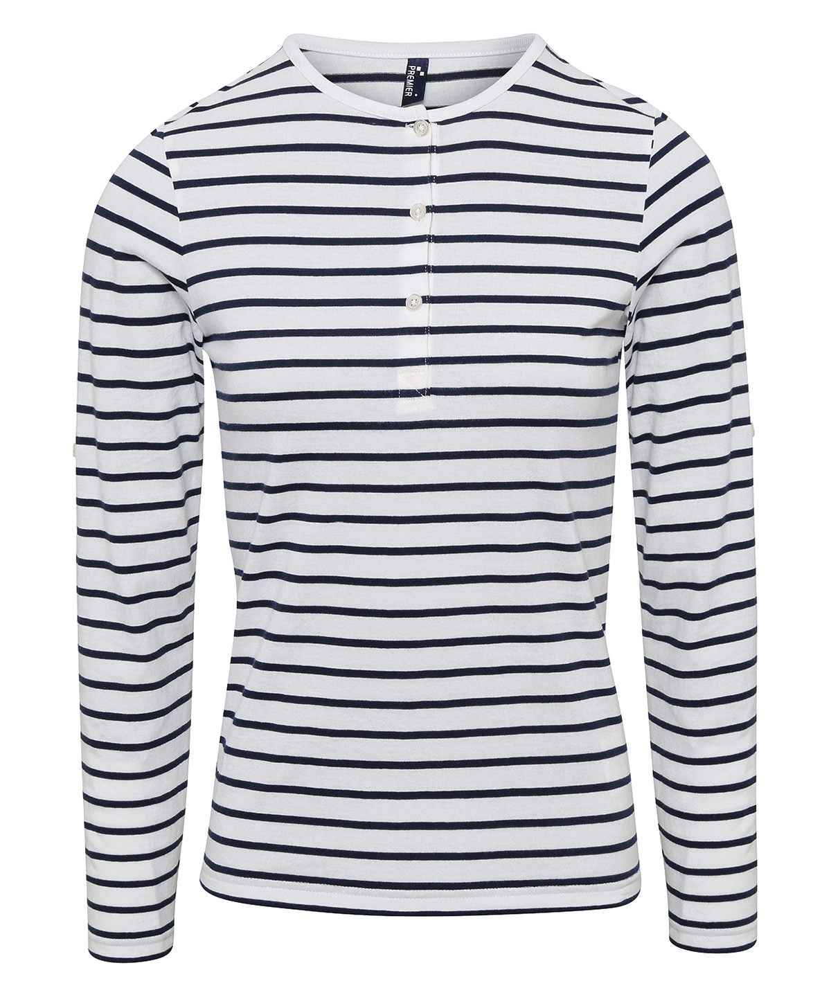Premier PR318 Ladies Long John Roll Sleeve T-Shirt - COOZO