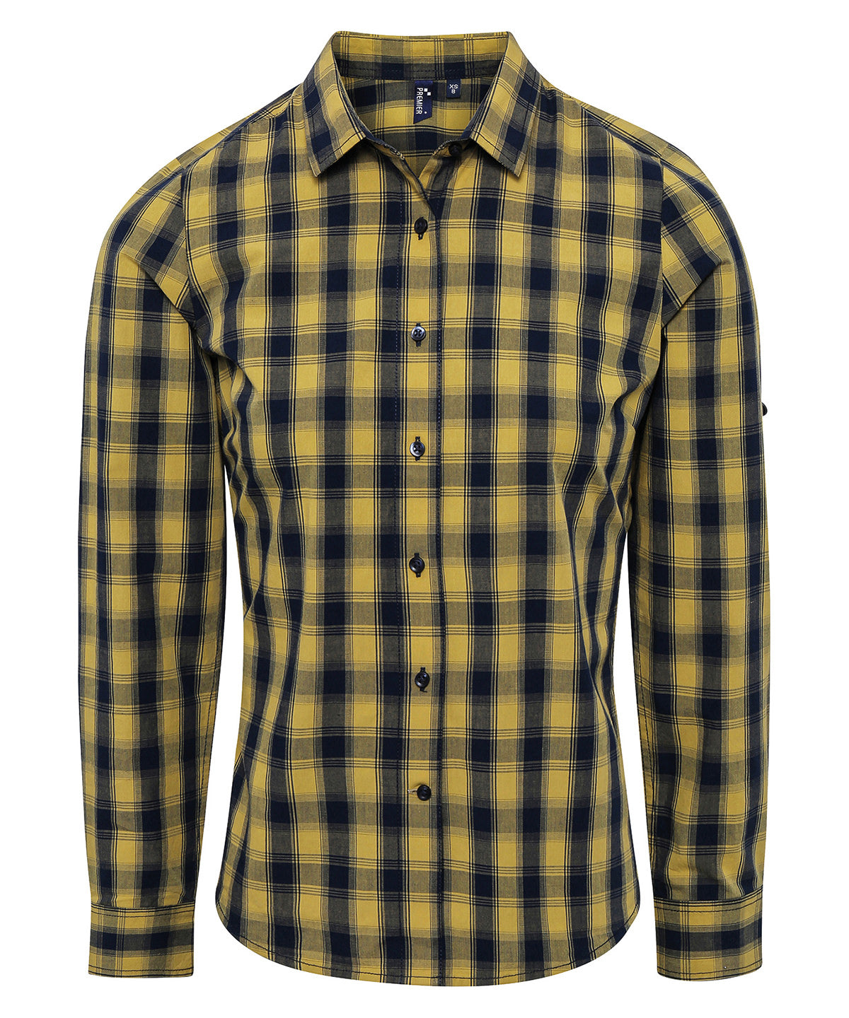 Premier PR350 Ladies Mulligan Check Long Sleeve Shirt - COOZO