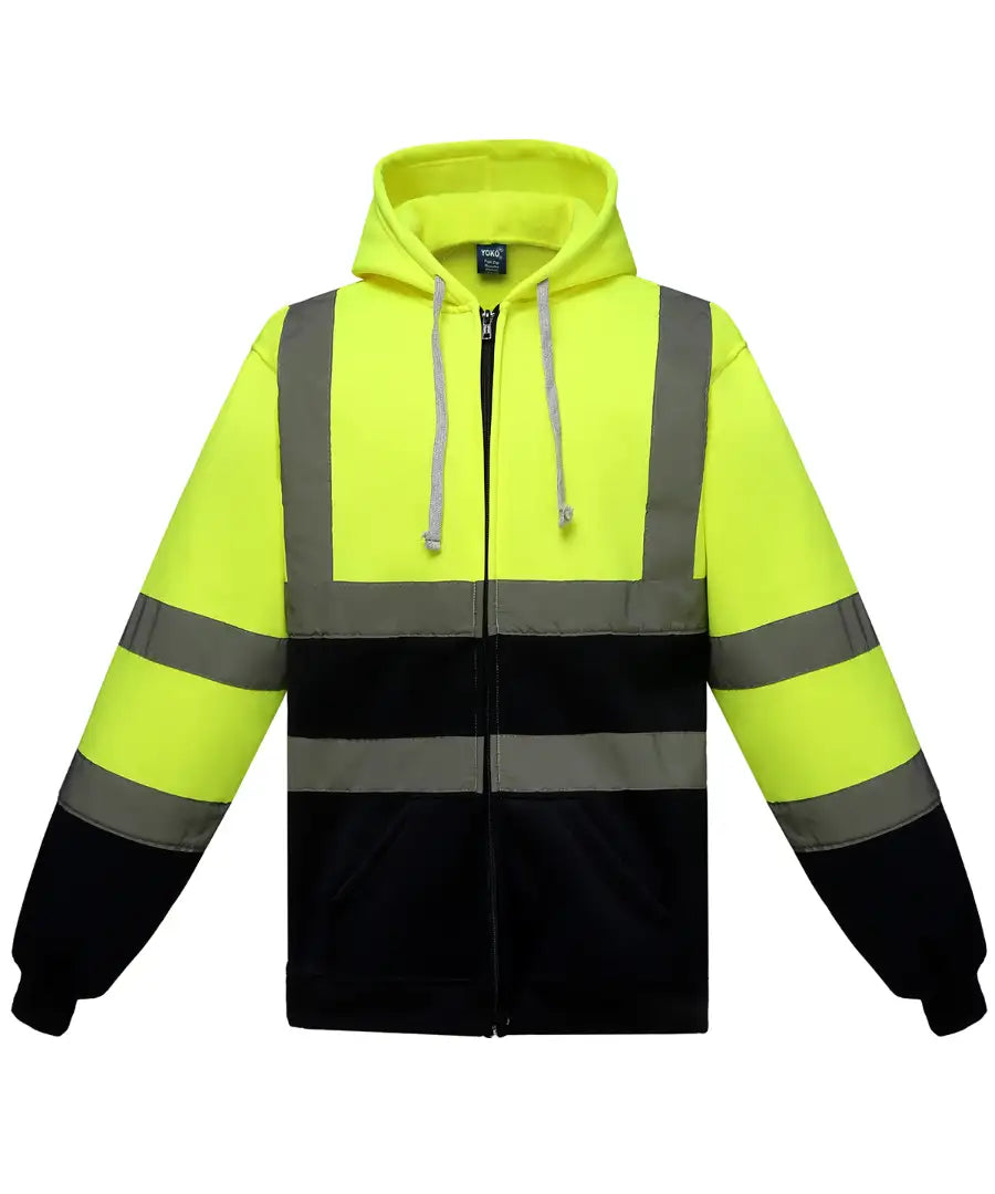 Yoko HVK07 Hi-Vis Zipped Hoodie - COOZO