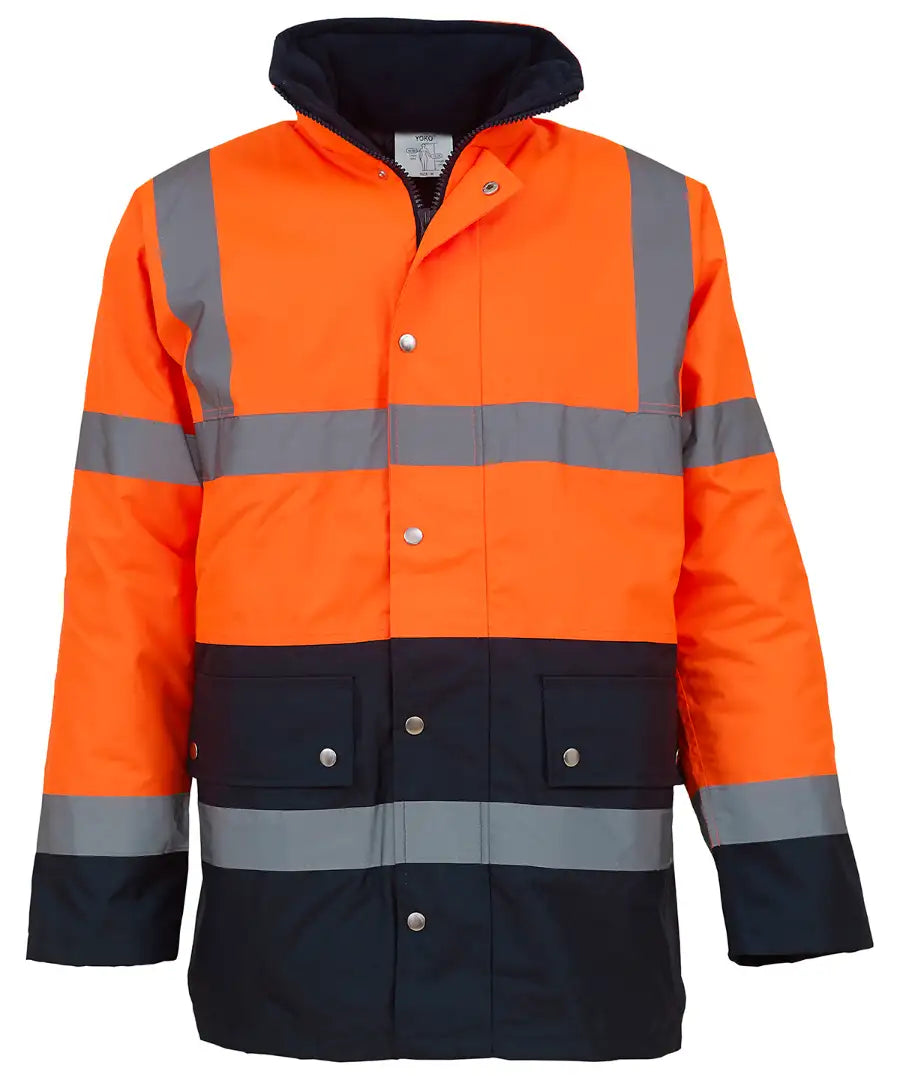 Yoko HVP302-3M Hi-Vis Two Tone Motorway Jacket - COOZO