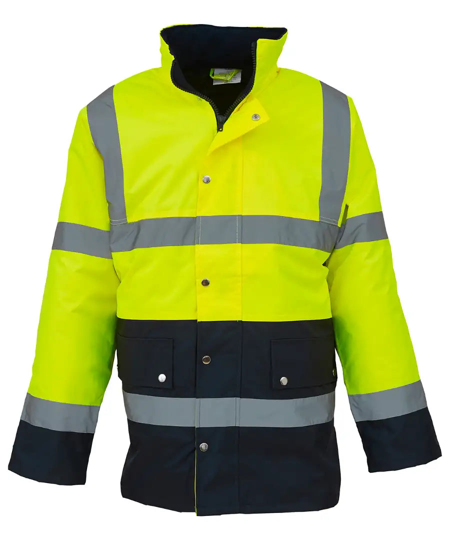 Yoko HVP302-3M Hi-Vis Two Tone Motorway Jacket - COOZO