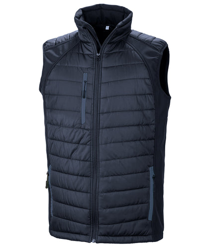 Result R238X Black Compass Pad Softshell Gilet - COOZO