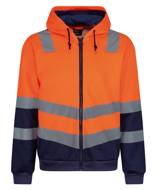 Regatta TRF625 Pro hi-vis full zip hoodie - COOZO