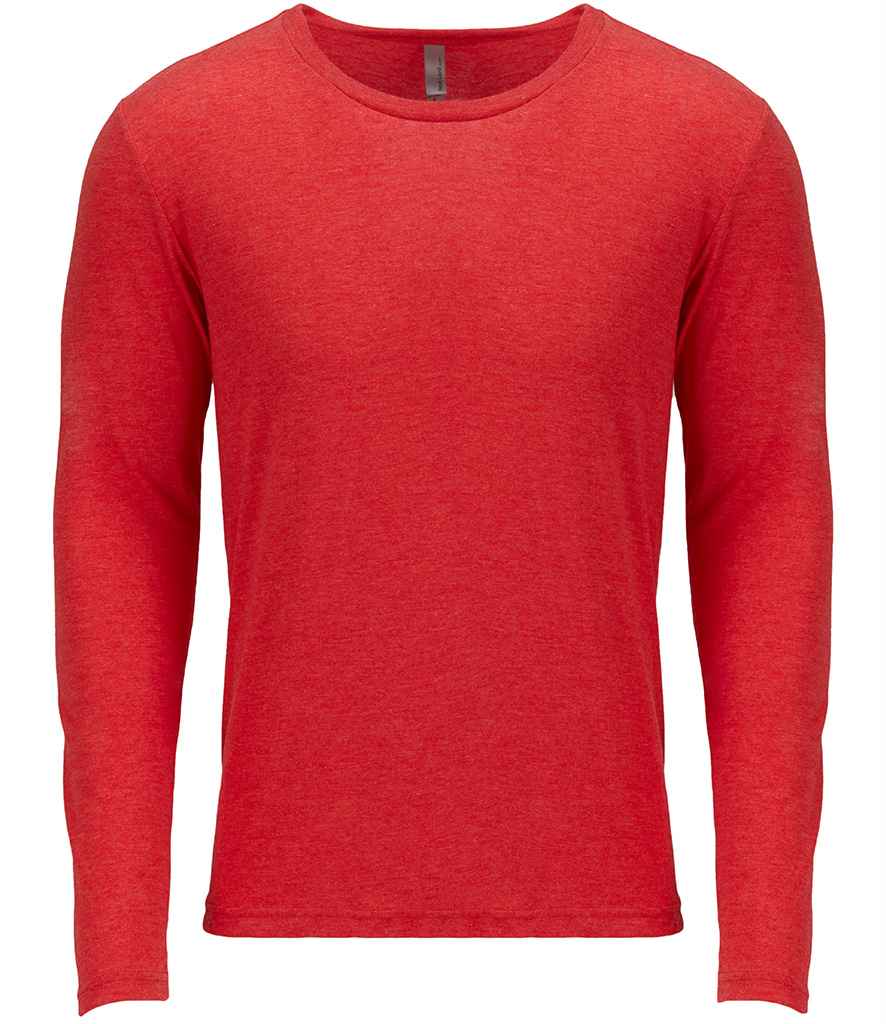Next Level NX6071 Next Level Unisex Long Sleeve Tri-Blend Crew T-Shirt - COOZO