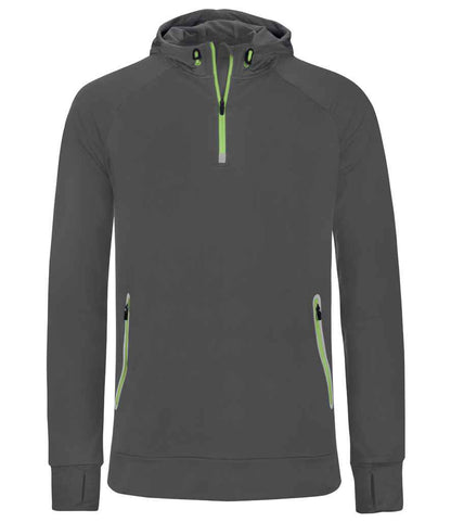 Kariban PA360 Proact Zip Neck Hooded Sweatshirt - COOZO