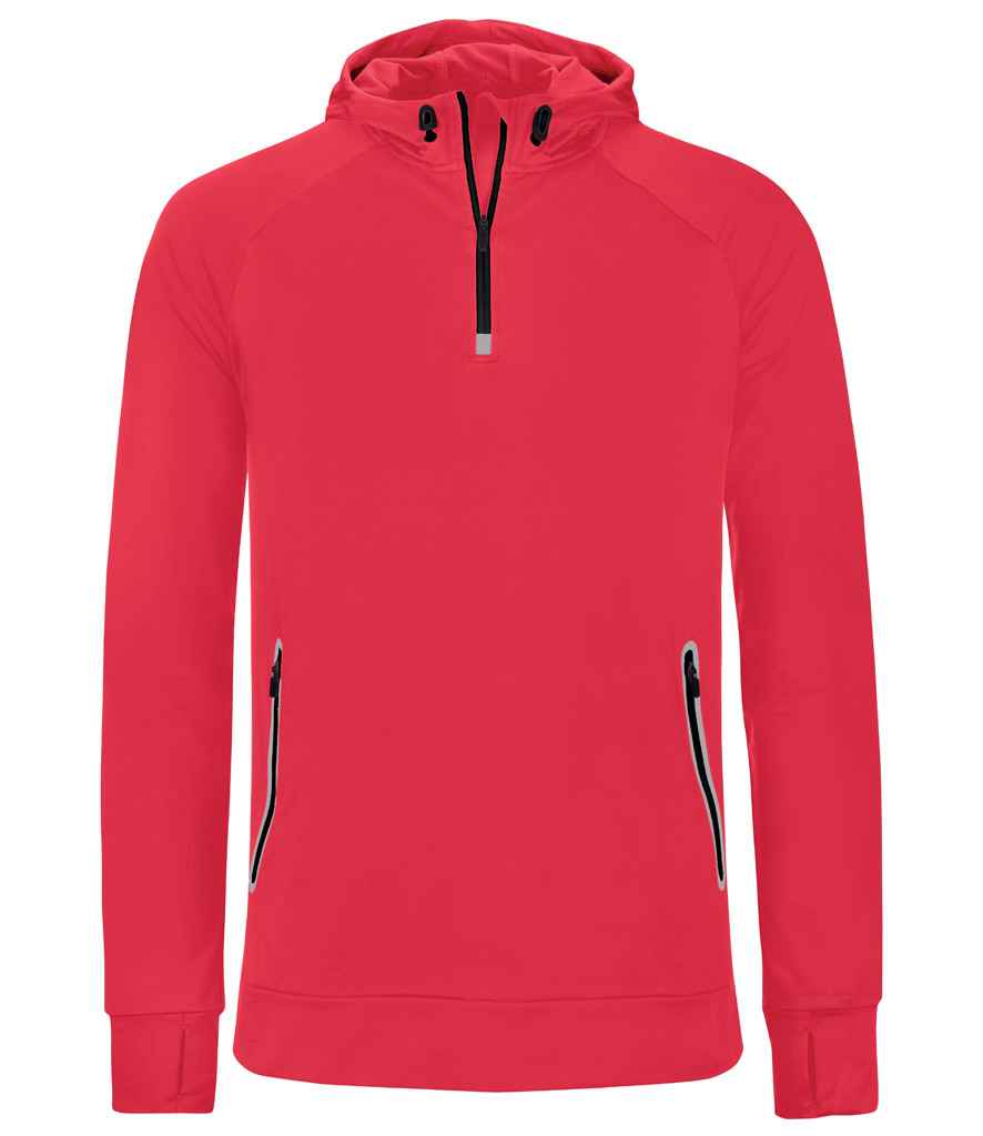 Kariban PA360 Proact Zip Neck Hooded Sweatshirt - COOZO