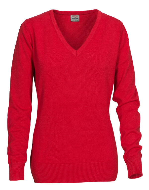 Printer Essentials PE2262502 Ladies Forehand Knitted V Neck - COOZO