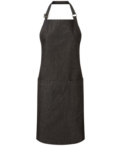 Premier PR113 airtrade Organic Cotton Denim Bib Apron - COOZO