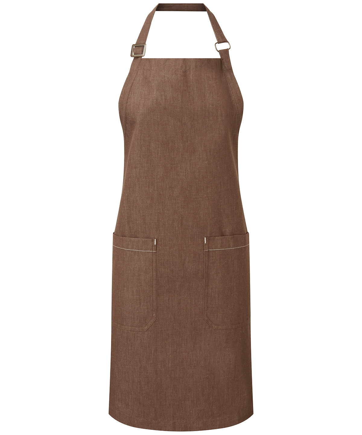 Premier PR113 airtrade Organic Cotton Denim Bib Apron - COOZO