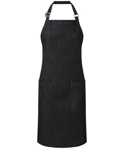Premier PR113 airtrade Organic Cotton Denim Bib Apron - COOZO