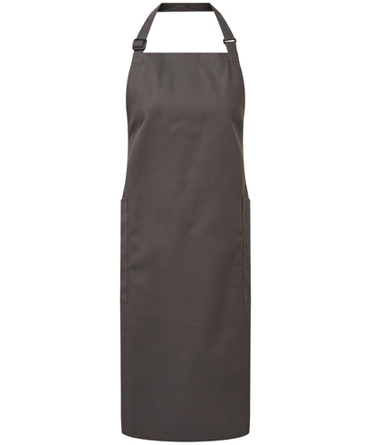 Premier PR120 Recycled Polyester and Fairtrade Organic Cotton Bib Apron - COOZO