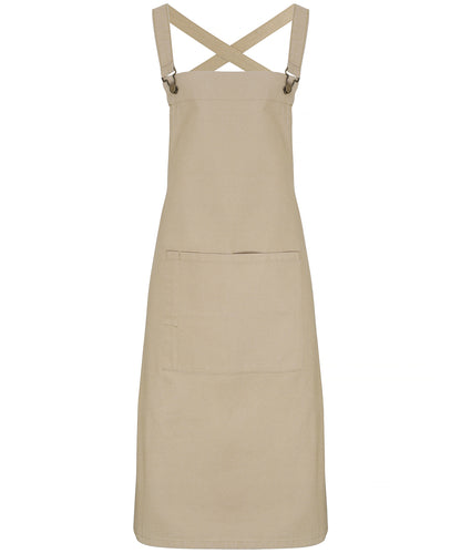 Premier PR129 Cross Back Barista Bib Apron - COOZO