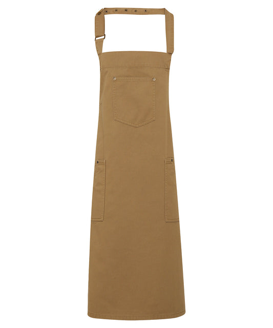 Premier PR132 Cotton Chino Bib Apron - COOZO