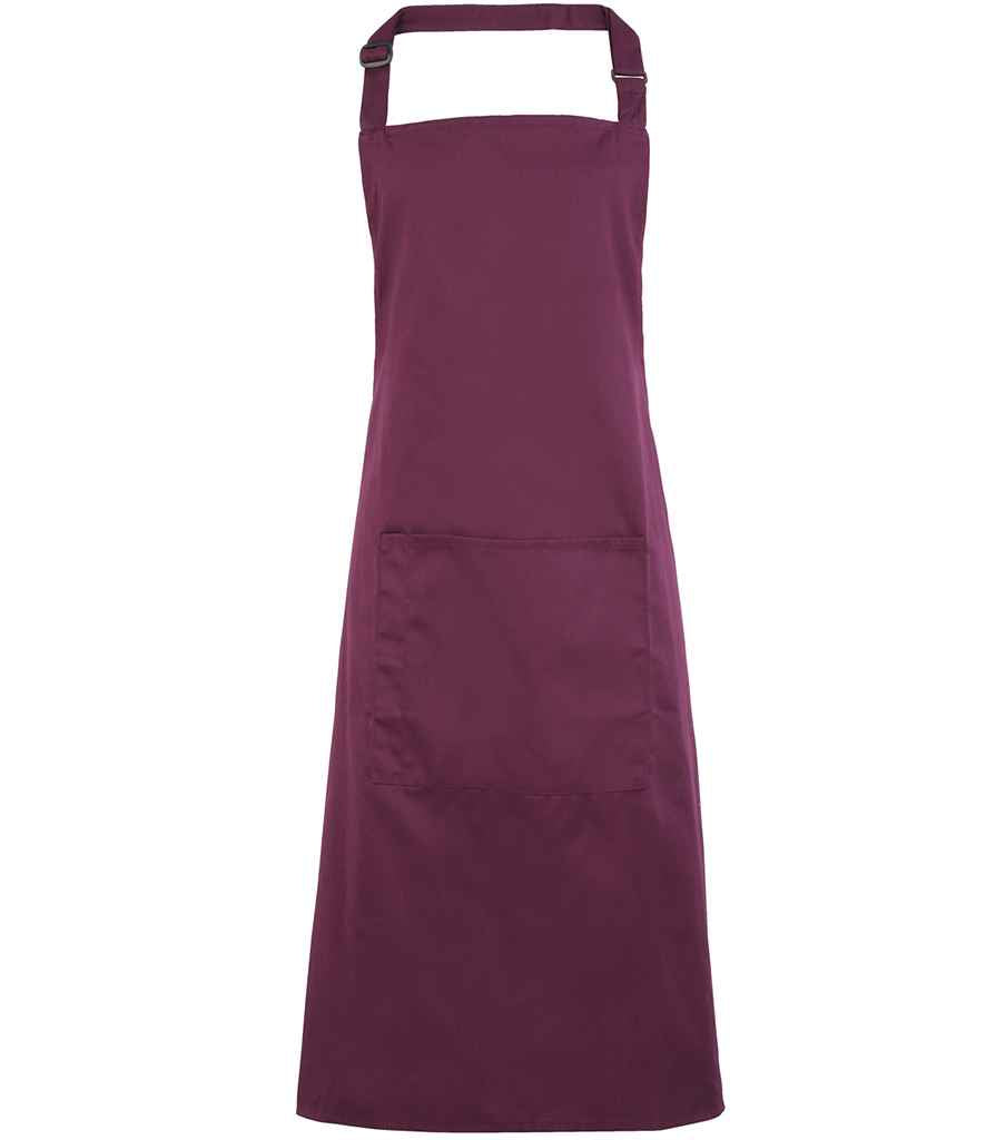 Premier PR154 Colours Bib Apron with Pocket - COOZO