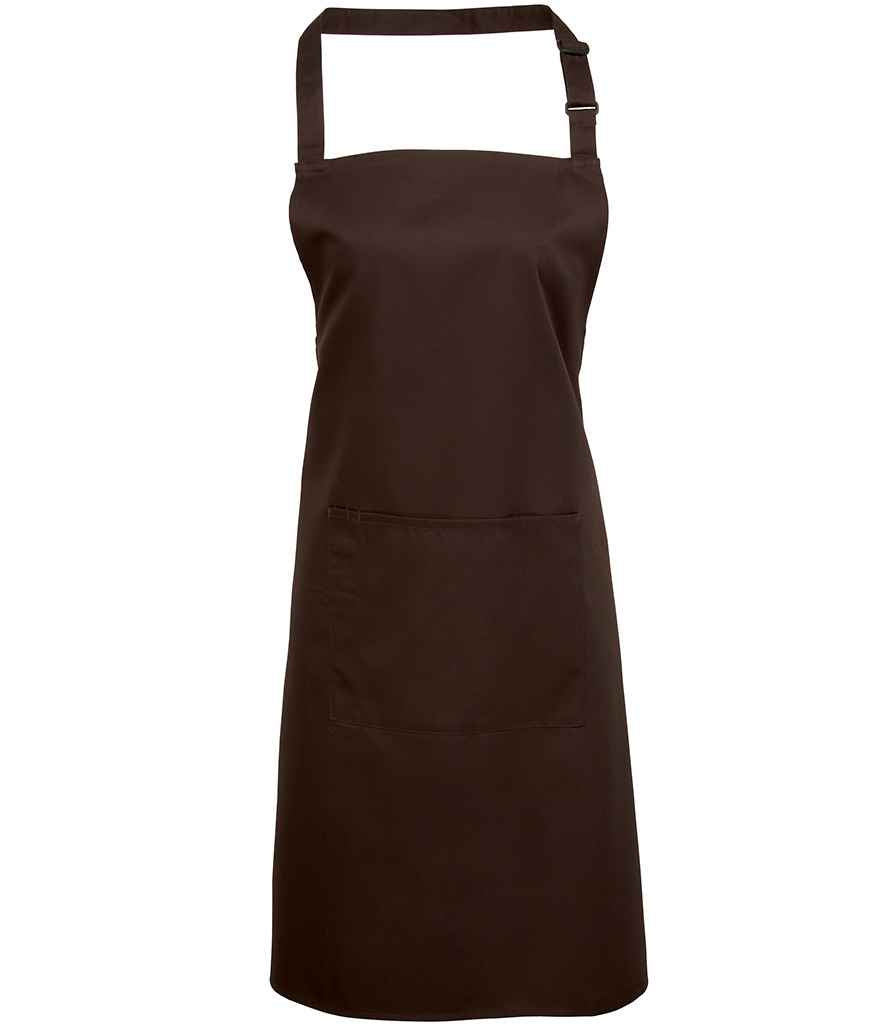 Premier PR154 Colours Bib Apron with Pocket - COOZO