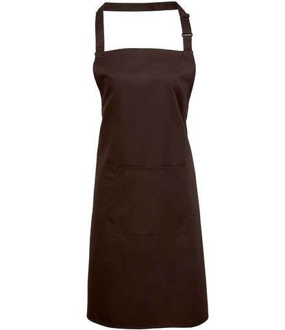 Premier PR154 Colours Bib Apron with Pocket - COOZO