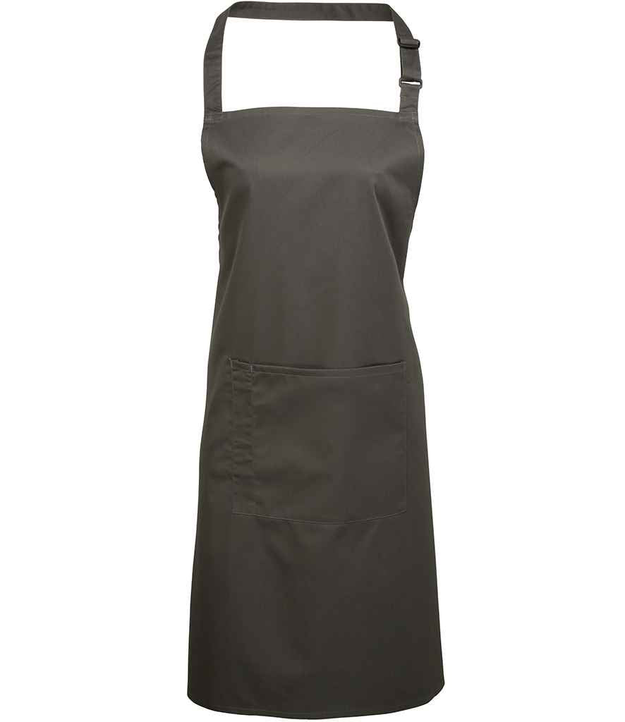 Premier PR154 Colours Bib Apron with Pocket - COOZO