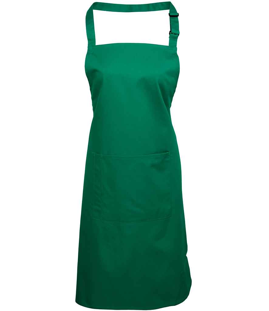 Premier PR154 Colours Bib Apron with Pocket - COOZO