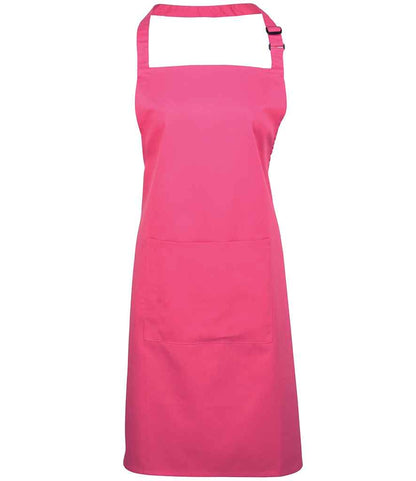 Premier PR154 Colours Bib Apron with Pocket - COOZO