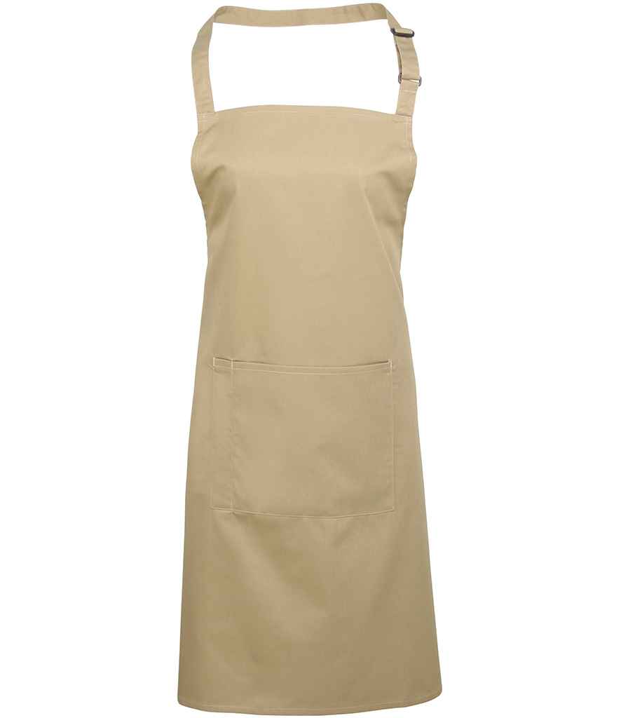 Premier PR154 Colours Bib Apron with Pocket - COOZO