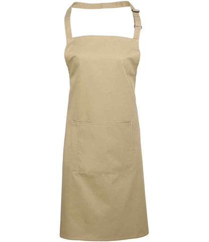 Premier PR154 Colours Bib Apron with Pocket - COOZO