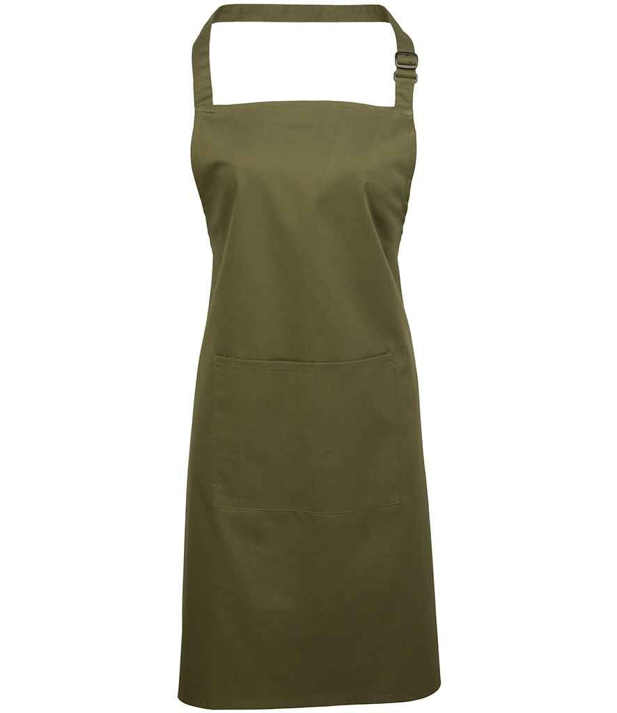 Premier PR154 Colours Bib Apron with Pocket - COOZO