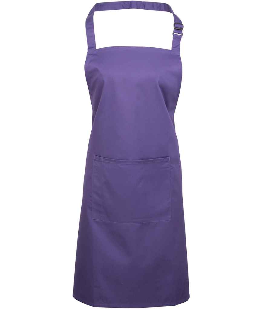 Premier PR154 Colours Bib Apron with Pocket - COOZO
